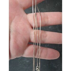 Italian 925 Sterling Silver Chain Necklace Vintage READ Description